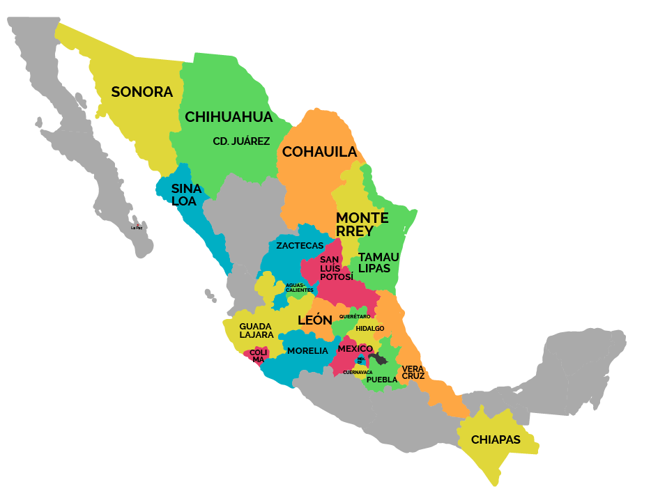 Mapa Ubicaciones Campus TecVenues